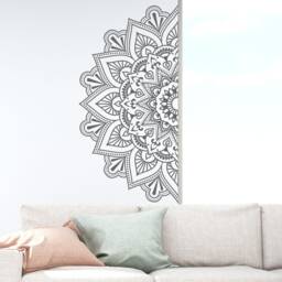 Sale Mandala Wall Decal Vinyl Home Decor - 55 cm X 111 cm - thumbnail 2