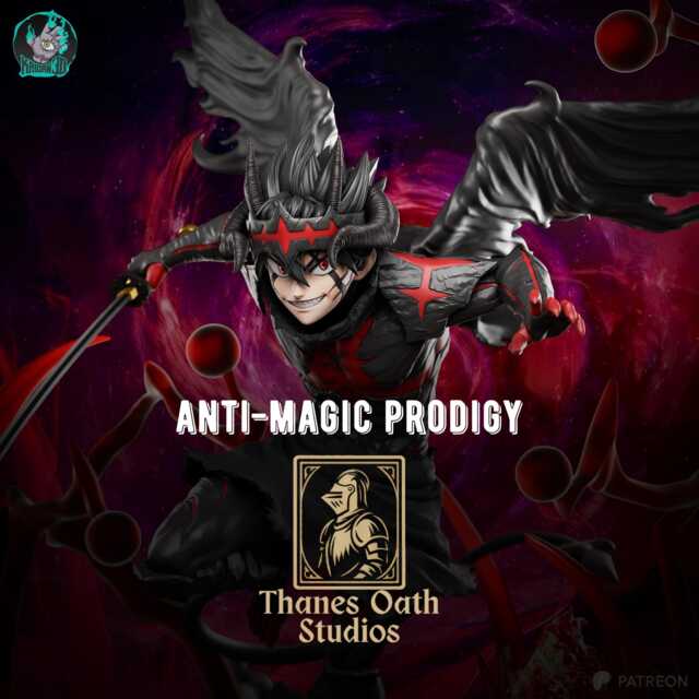 Anti-Magic Prodigy - Magical Sh??nen Arcane Warfare High Fantasy Anime Asta Resin Figure 16K - image 1