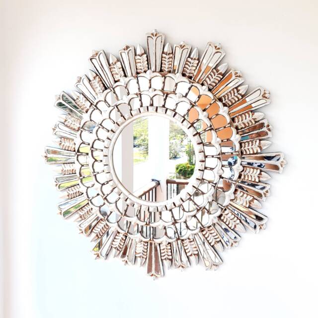 "Peruvian Mirrors ""Royalty 78 cm Silver " - image 1