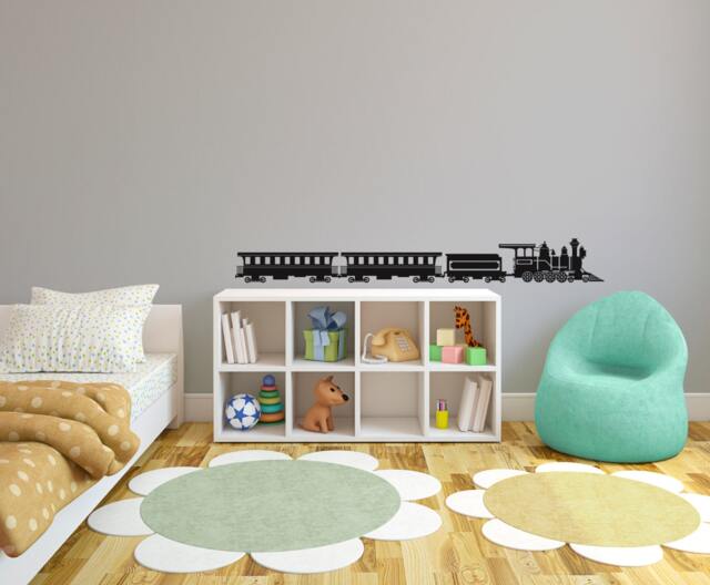 Turn Of The Century Steam Engine Train - Wall Decal Custom Vinyl Art Stickers - image 1