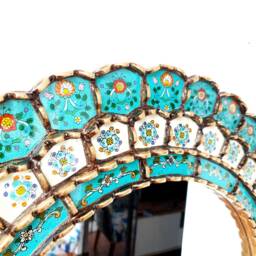 "Peruvian Mirrors ""Harmonious Turquoise 60cm" - thumbnail 3