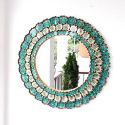 "Peruvian Mirrors ""Harmonious Turquoise 60cm"