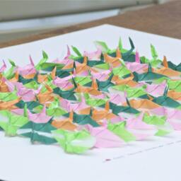 84 Origami Paper Cranes Picture Art - thumbnail 2