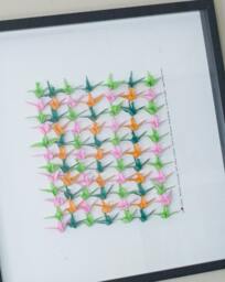 84 Origami Paper Cranes Picture Art - thumbnail 1