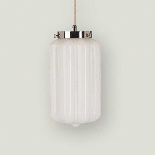 Art Deco Pendant Light Fixture For Kitchen Ceiling Dining Room Illumination Modern Design White Glass Hanging Lamp Style - image 1