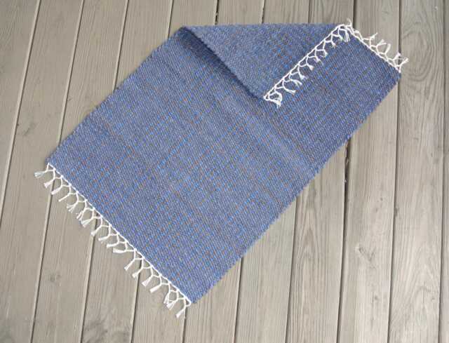 "Hand Woven Cotton Rug - 23.5"" X 35" - image 1