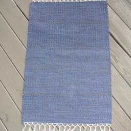 "Hand Woven Cotton Rug - 23.5"" X 35" - thumbnail 3