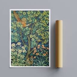 Vintage Peacock Art Print By Sir William Jardine - Wrapped Canvas Or Rolled - thumbnail 3