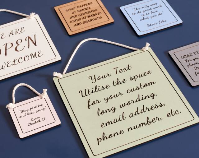 Personalized Engraved Wood Sign - Custom Plaque, Home Decor - image 1