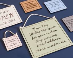 Personalized Engraved Wood Sign - Custom Plaque, Home Decor - thumbnail 1