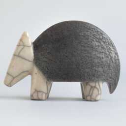 Ceramic Sculpture Armadillo, Sculpture, Raku, Figurine, Pets, Animal, Birthday Present, Art, Clay, Ceramics, Handmade, Nature