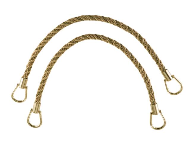Pair Of Elegant Olive Green, Champagne Curtain & Drapery Rope Tiebacks, 18 Inch Long, Approx. 1/2 Thick, Irtbm Color Sagegrass - 4567 - image 1