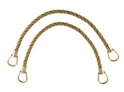 Pair Of Elegant Olive Green, Champagne Curtain & Drapery Rope Tiebacks, 18 Inch Long, Approx. 1/2 Thick, Irtbm Color Sagegrass - 4567 - thumbnail 1