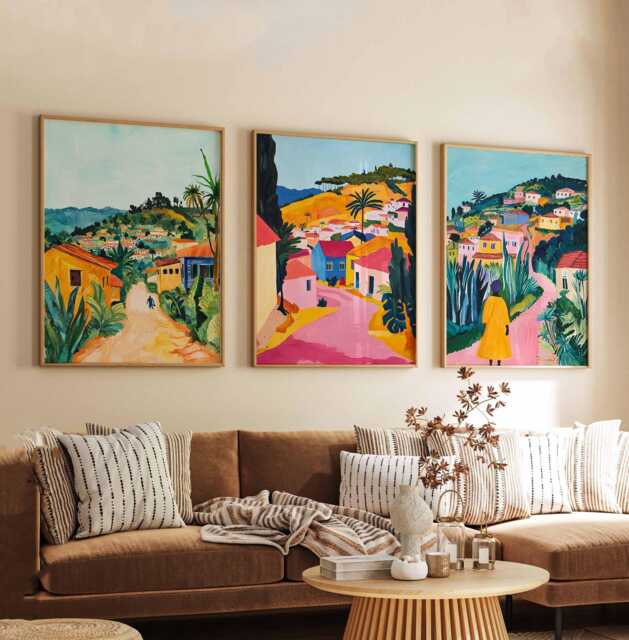 Set Of 3 Addis Ababa Poster, Ethiopia African History Art Cultural Print, Wall Decor - image 1