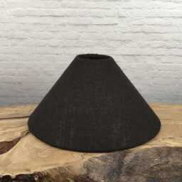 Chocolate Brown Hessian Coolie Lampshade - Handmade Jute Burlap Shade - thumbnail 3