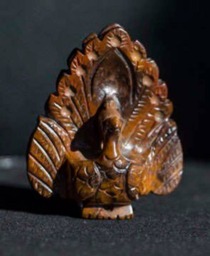 Boulder Opal Peacock Carving - 40.0 Grams - thumbnail 3