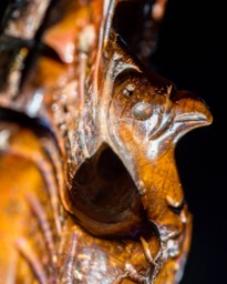 Boulder Opal Peacock Carving - 40.0 Grams - thumbnail 1