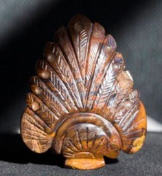 Boulder Opal Peacock Carving - 40.0 Grams - thumbnail 4