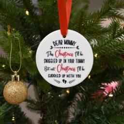 New Mommy Christmas Bauble, Mom To Be Gift From Bump, Be, Bump First Christmas, Mummy's Tummy, Keepsake Present, Pregnancy - thumbnail 2