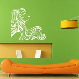 Hair Style Nail Beauty Beautiful Salon Spa Shop Barbershop Wall Sticker Vinyl Mural Decal Home House Apartment Art Decor Free Shipping L028 - thumbnail 1