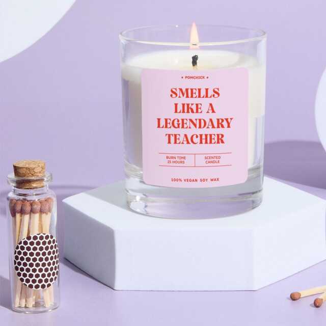 Teacher Gift Legendary Scented Candle Fun End Of Term Keepsake For Amazing Teachers Thank You - image 1