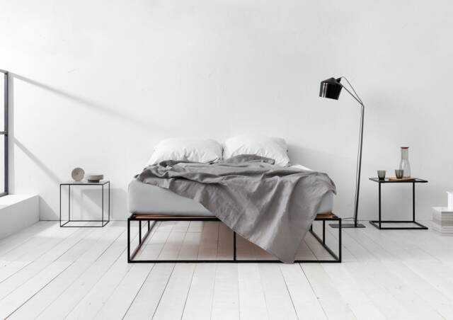 Bed Ion - Steel & High Qquality Wooden Slats - image 1