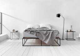 Bed Ion - Steel & High Qquality Wooden Slats - thumbnail 1