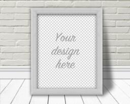 8 X 10 Mock Up, Digital Frame, Photograph Mock-Up, White Room, Stock, 16 20, Instant Download - thumbnail 1