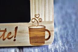 Engraved Wooden Picture Frame, Best Friend Gift, Love Ya Latte - thumbnail 2