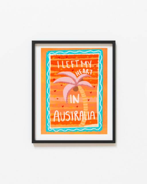 Australia Travel Art Print - Illustrated Holiday Poster