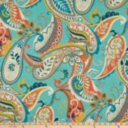 "Pair 25 Or 50"" Wide Covington Whimsy Paisley Panels Drapes Cafe Curtains Length 24 48 63 72 84 96 108 120" - thumbnail 3