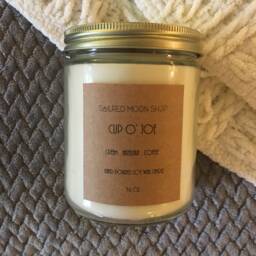 Cup O' Joe Vegan Hand Poured Soy Wax Candle // 16 Oz. Reusable Glass Jar With Wooden Wick - thumbnail 2