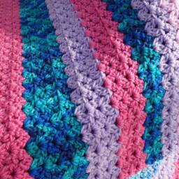 striped Blanket, Dice Decor, That's How I Roll, Gamer Gift, Sofa Throw, Afghan, Crochet Blanket, Beach Throw Blanket - thumbnail 4