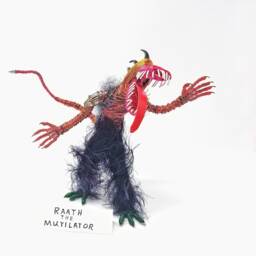 Scary Eyeless Monster - Bendable Copper Wire Creature Fun, Unique, Fully Poseable Hand-Made Out Of Recycled & Repurposed Materials