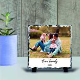 Personalised Photo Stand - Custom Slate Rock Standing Frame Birthday Gift For Her Wife Mummy Sentimental Grandma Nana Nanny - thumbnail 2