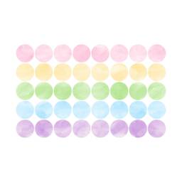 Pastel Rainbow Polka Dot Wall Decals Nursery Room Decor - thumbnail 2