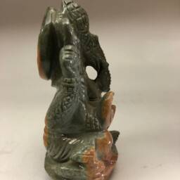Agate Ganesha Statue, Small Gemstone Idol - thumbnail 4