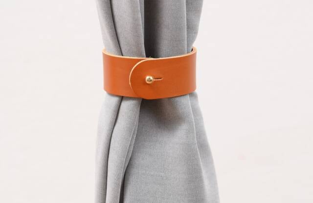 Curtain Tieback From Leather/Holdback - image 1