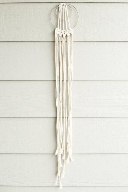 Double Ring Macrame Wall Hanging - image 1