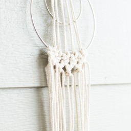 Double Ring Macrame Wall Hanging - thumbnail 2