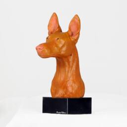 Pharaoh Hound, Dog Marble Statue, Painted, Limited Edition, Make Your Own Artdog - thumbnail 2