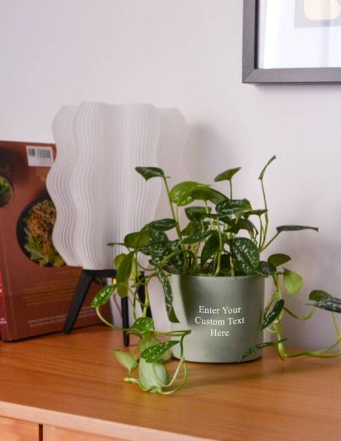 Custom Text Planter Personalized Wedding Engagement Gift - image 1