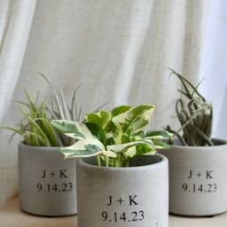 Custom Text Planter Personalized Wedding Engagement Gift - thumbnail 3