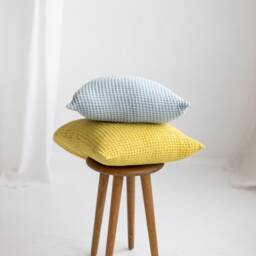 Set Of 2 Waffle Pillow Covers, Linen Shams, Throw Pillows, Textured Pillows, Decorative Pillows - thumbnail 3