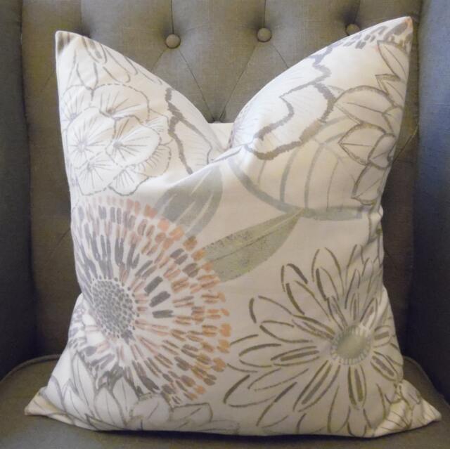 Floral Pillow Cover Cotton Toss Pillow, Spring/Summer Decor - image 1