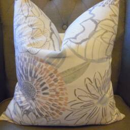Floral Pillow Cover Cotton Toss Pillow, Spring/Summer Decor - thumbnail 4