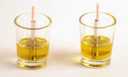 Minimum Order Is 2 Packs Of 9 Metal Wick Holders + 50 Waxed Cotton Wicks, Oil Lamp, Wicks For Oil Candles, Tools Candle Supplies