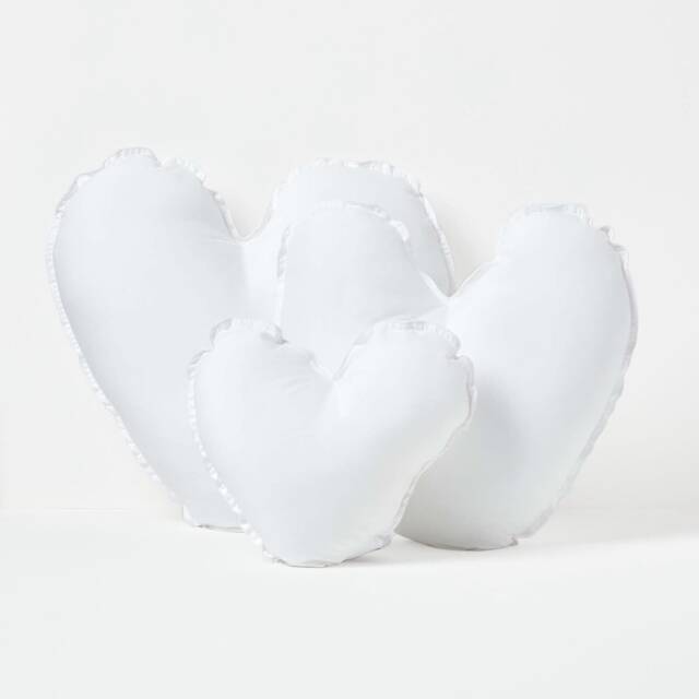 Heart Shaped Cushion Pad Insert, Handmade British Super Microfibre Pillow - image 1