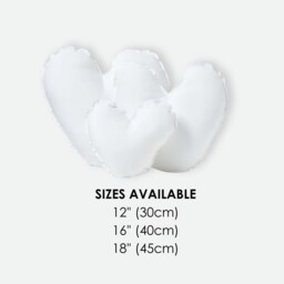 Heart Shaped Cushion Pad Insert, Handmade British Super Microfibre Pillow - thumbnail 2