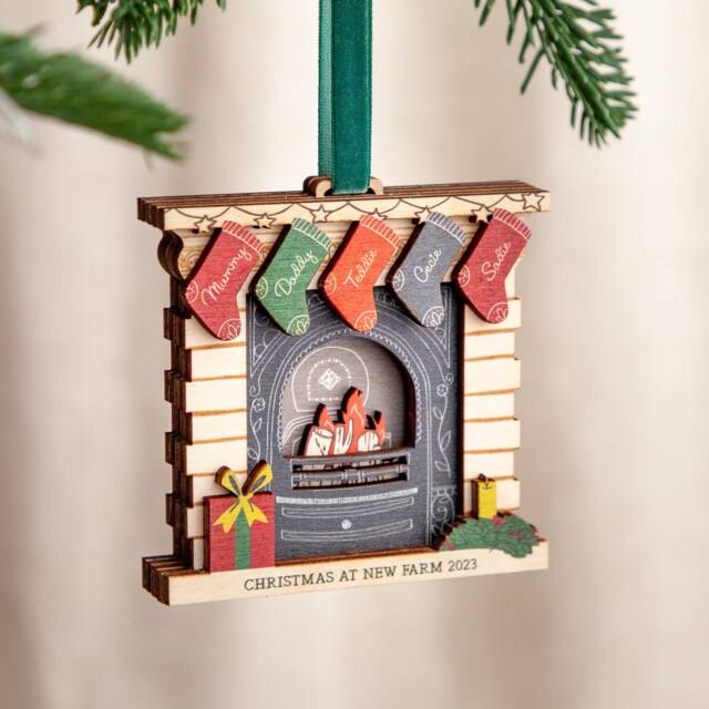 Personalised Christmas Fireplace Decoration - image 1